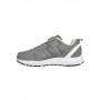 Zapatilla Con Velcro y Cordón Elasticado Gris