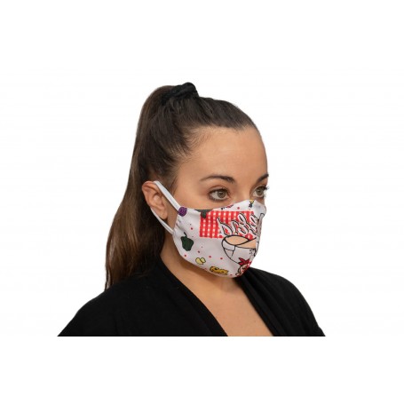 Mascarilla Antifluido Lavable Mike`s Pizza