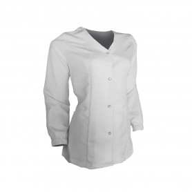 Delantal Mujer Blanco Mike's Antifluido Uniformes Clínicos