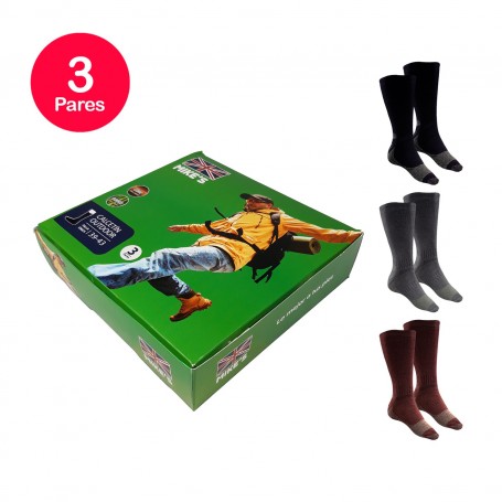 Calcetín Hombre Diabético Cobre Bamboo Pack 3