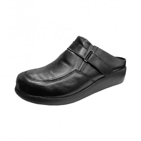 Zapato Mocasín Cuero Negro Mujer Mike`s