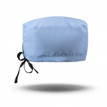 Cofia Gorro Clínico Amarre Antifluido Lavable Celeste Mike`s