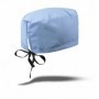 Cofia Gorro Clínico Amarre Antifluido Lavable Celeste Mike`s