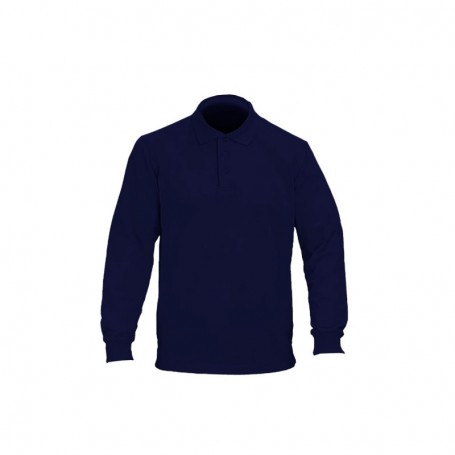 Polera Piqué Hombre M/l Azul Marino UV+ Mike`s