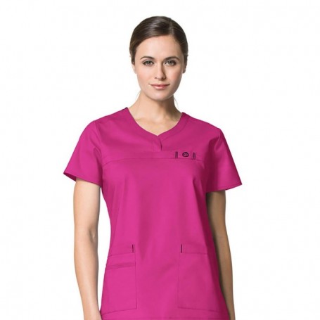 Polera Clínica Mujer Wonderwink Flex 6208 H Pink