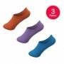 Calcetin Invisible Mujer Liso Algodón Organic Pack 3