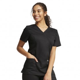 POLERA CLÍNICA MUJER CHEROKEE REVOLUTION WW610 BLACK