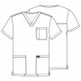 POLERA CLÍNICA HOMBRE CHEROKEE REVOLUTION WW670 CIEL