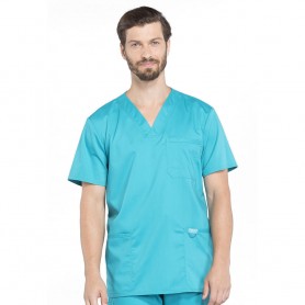 POLERA CLÍNICA HOMBRE CHEROKEE REVOLUTION WW670 TEAL BLUE