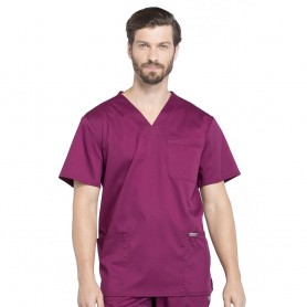 POLERA CLÍNICA HOMBRE CHEROKEE REVOLUTION WW670 WINE