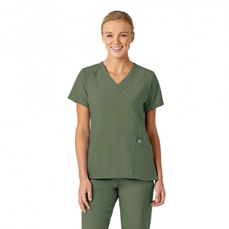 POLERA CLÍNICA MUJER WONDERWINK 6155 OLIVE