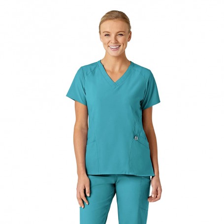 POLERA CLÍNICA MUJER WONDERWINK 6155 TEAL BLUE