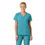 POLERA CLÍNICA MUJER WONDERWINK 6155 TEAL BLUE