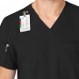 POLERA CLÍNICA HOMBRE WONDERWINK 6355 BLACK