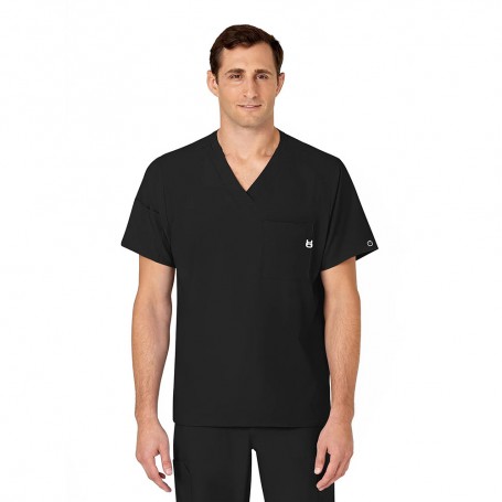 POLERA CLÍNICA HOMBRE WONDERWINK 6355 BLACK