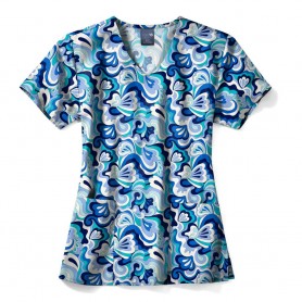 POLERA CLÍNICA MUJER ZOE-CHLOE Z12213WYPY ESTAMPADA