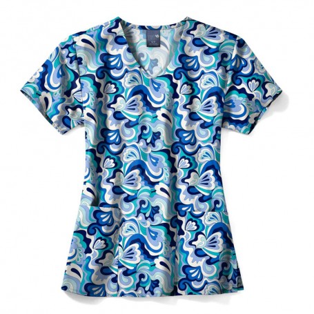 POLERA CLÍNICA MUJER ZOE-CHLOE Z12213WYPY ESTAMPADA