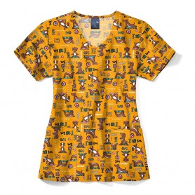 POLERA CLÍNICA MUJER ZOE-CHLOE Z12213NADY ESTAMPADA