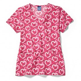 POLERA CLÍNICA MUJER ZOE-CHLOE Z18213HTLK ESTAMPADA
