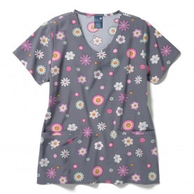 POLERA CLÍNICA MUJER ZOE-CHLOE Z18213PTPY ESTAMPADA