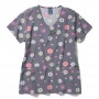 POLERA CLÍNICA MUJER ZOE-CHLOE Z18213PTPY ESTAMPADA