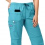 PANTALÓN MUJER CARGO WINK FLEX 5108 AQUA