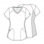 POLERA CLÍNICA MUJER CHEROKEE REVOLUTION WW601 PEWTER