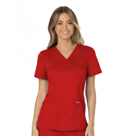 POLERA CLÍNICA MUJER CHEROKEE REVOLUTION WW610 RED