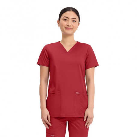 POLERA CLÍNICA MUJER CHEROKEE REVOLUTION WW620 RED