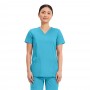 POLERA CLÍNICA MUJER CHEROKEE REVOLUTION WW620 TURQUOISE
