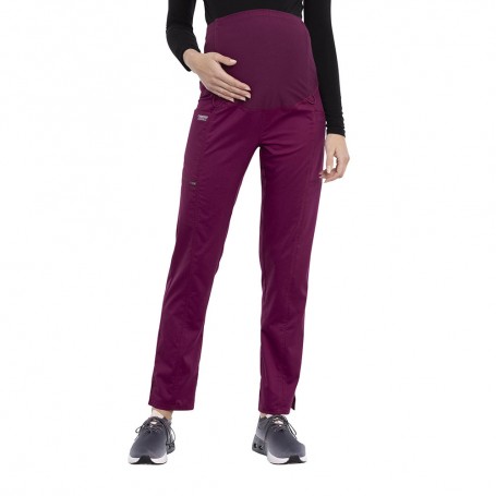 PANTALÓN CLÍNICO MATERNAL CHEROKEE WW155 WINE