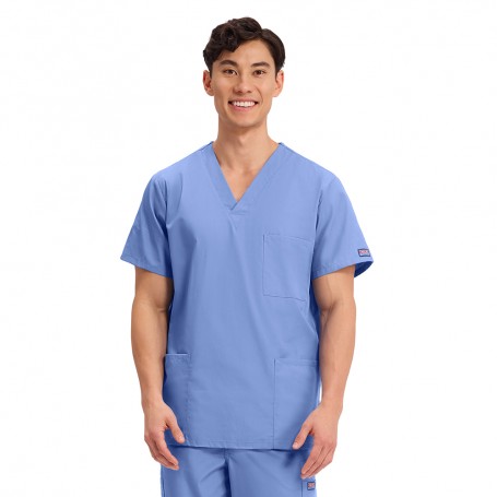 POLERA CLÍNICA HOMBRE CHEROKEE 4876 CIEL