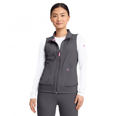 CHAQUETA MUJER SIN MANGAS CON CIERRE MC500 PEWTER