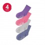 Calcetín Bebé Niña Bamboo Antideslizante Mike`s Pack 4