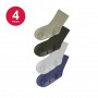 Calcetín Bebé Niño Bamboo Antideslizante Mike`s Pack 4