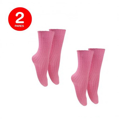 Calcetín Mujer Hilo Sin Costura Pack 2