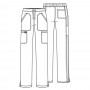 PANTALÓN MUJER CHEROKEE REVOLUTION WW120 KAKHI