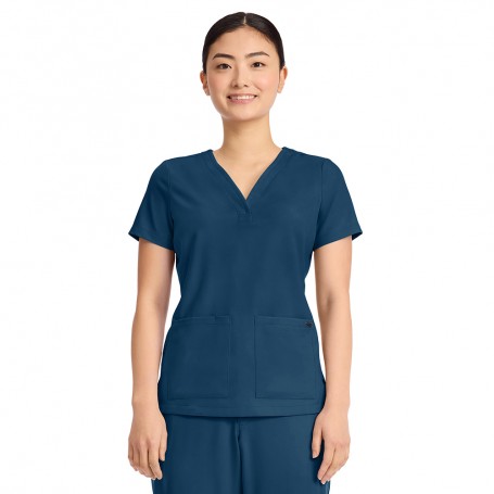 POLERA MUJER CON CUELLO EN Y HH751 CARI