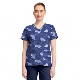 POLERA CLÍNICA ESTAMPADA TF796 PAISLEY WINNIE POOH
