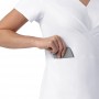 BLUSA CLÍNICA MUJER ESCOTE V 6266 WHITE