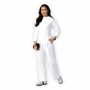 BLUSA CLÍNICA MUJER MANGA 3/4 ESCOTE ALTO 6366 WHITE