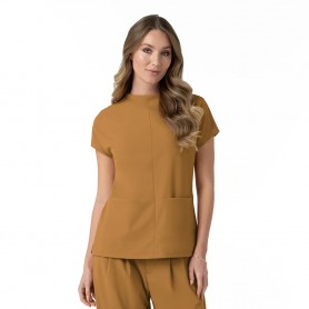 BLUSA CLÍNICA MUJER ESCOTE ALTO 6166 AUBURN