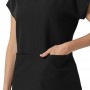 BLUSA CLÍNICA MUJER ESCOTE ALTO 6166 BLACK