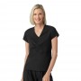 BLUSA CLÍNICA MUJER ESCOTE V 6266 BLACK
