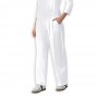 PANTALÓN CLÍNICO PLISADO MUJER PIERNA ANCHA 5266 WHITE