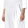 PANTALÓN CLÍNICO PLISADO MUJER PIERNA ANCHA 5266 WHITE
