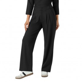 PANTALÓN CLÍNICO PLISADO MUJER PIERNA ANCHA 5266 BLACK