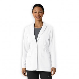 DELANTAL LABORATORIO CORTO TIPO BLAZER MUJER 8166 WHITE