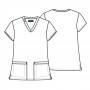 POLERA CLÍNICA MUJER CHEROKEE CK953A ORIGINALS ULTRA ROYAL