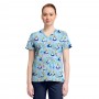 POLERA CLÍNICA ESTAMPADA TF796 ALICIA PAIS MARAVILLAS